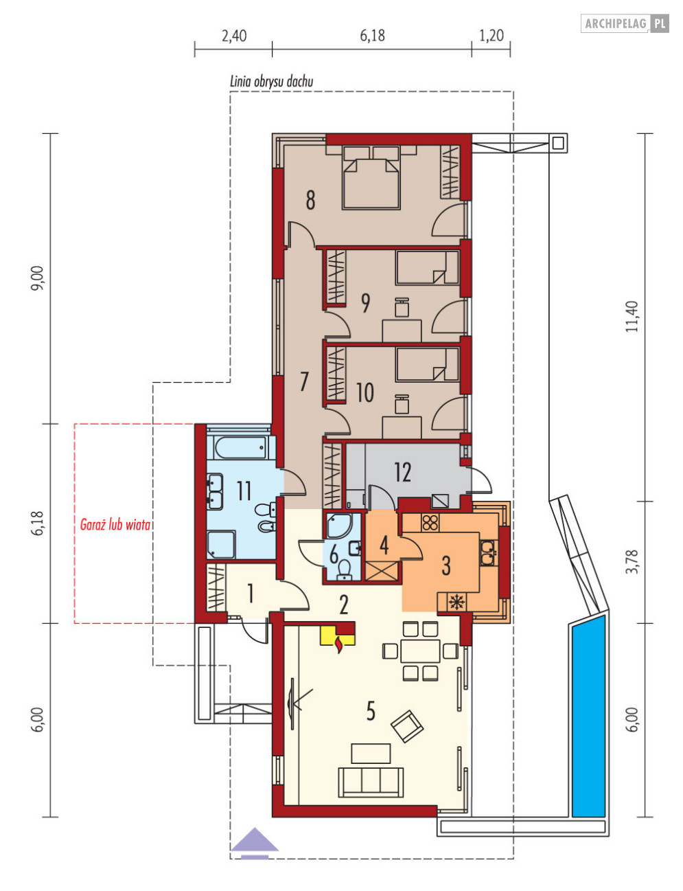 Bil II (z wejściem od południa)