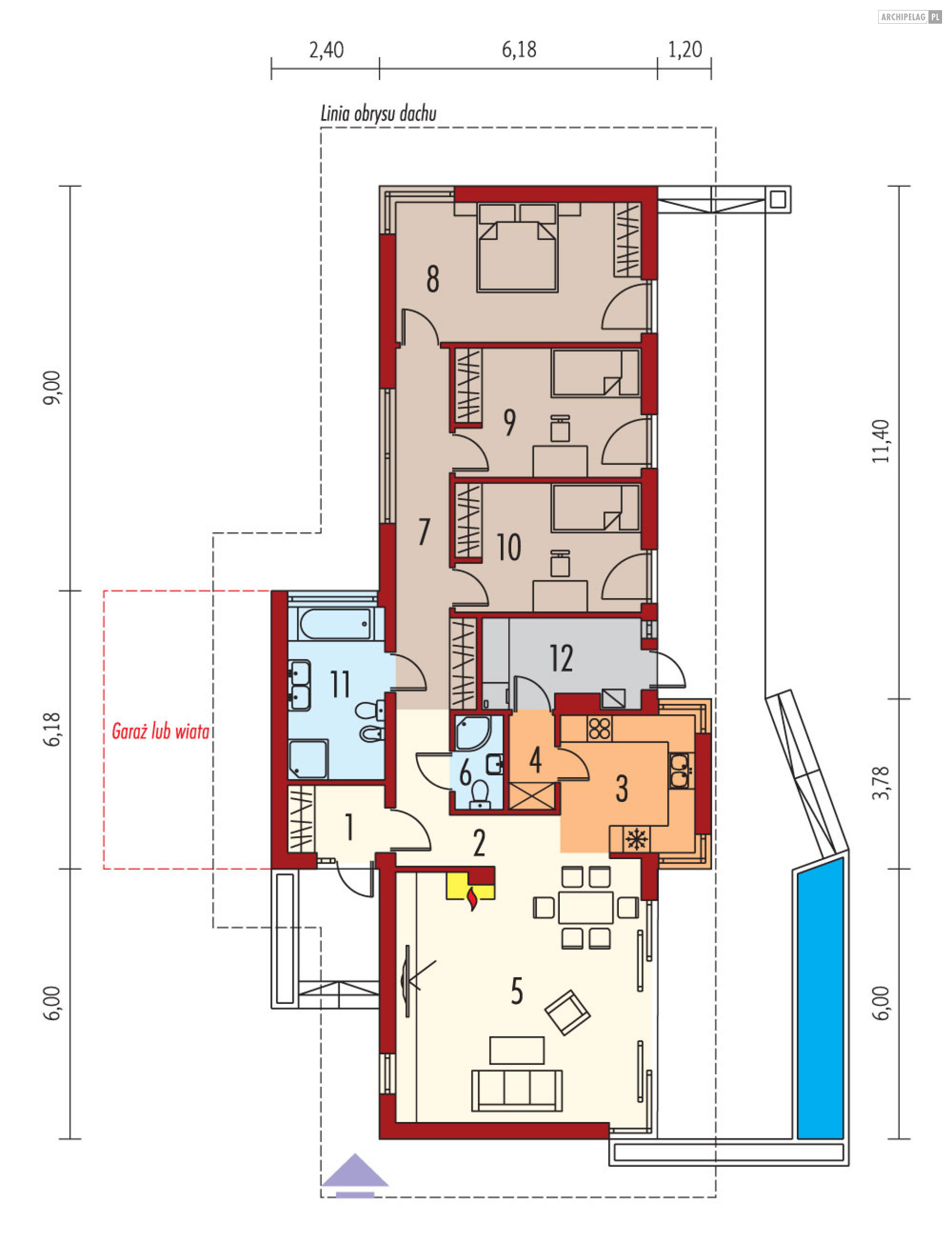 Bil II (z wejściem od południa)
