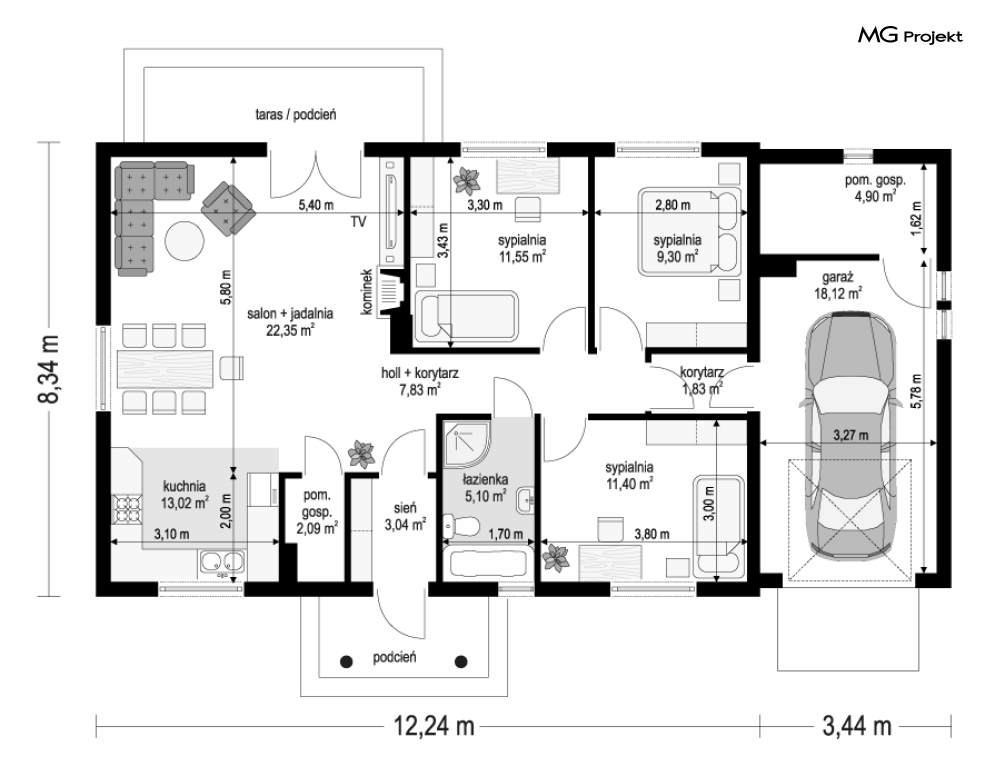 Jak Marzenie z garażem wariant F