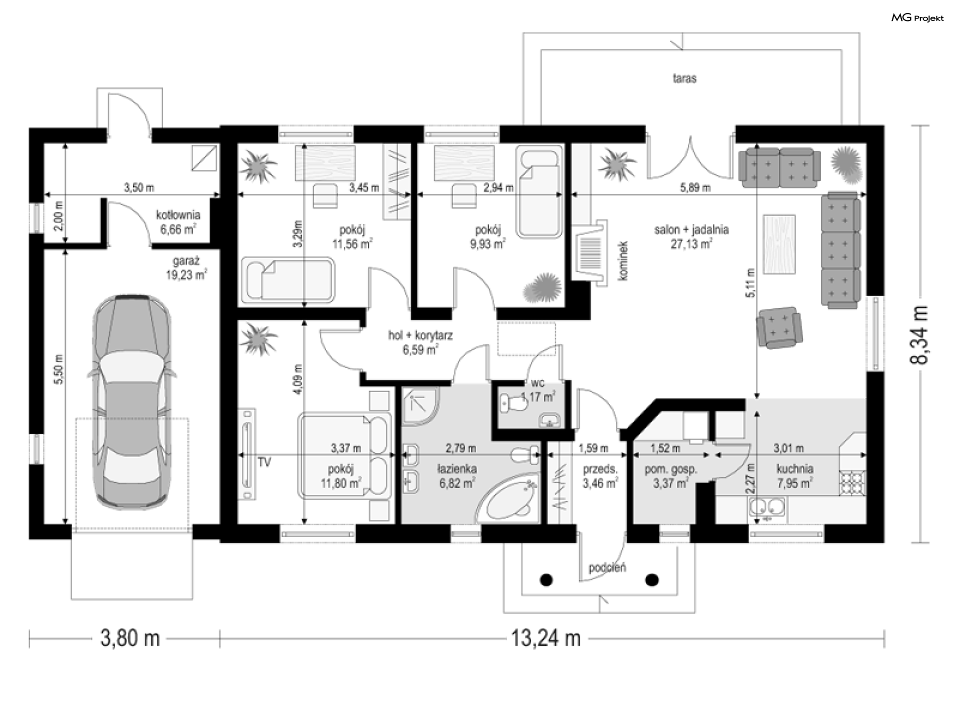 Słoneczny z poddaszem