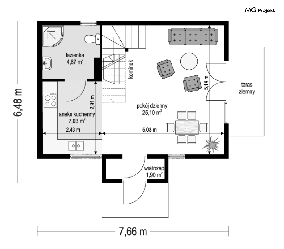 Sosenka Drewniana wariant B