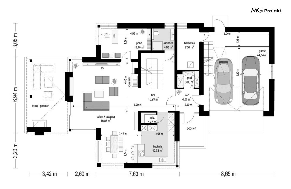 Dom z Widokiem 3 wariant E