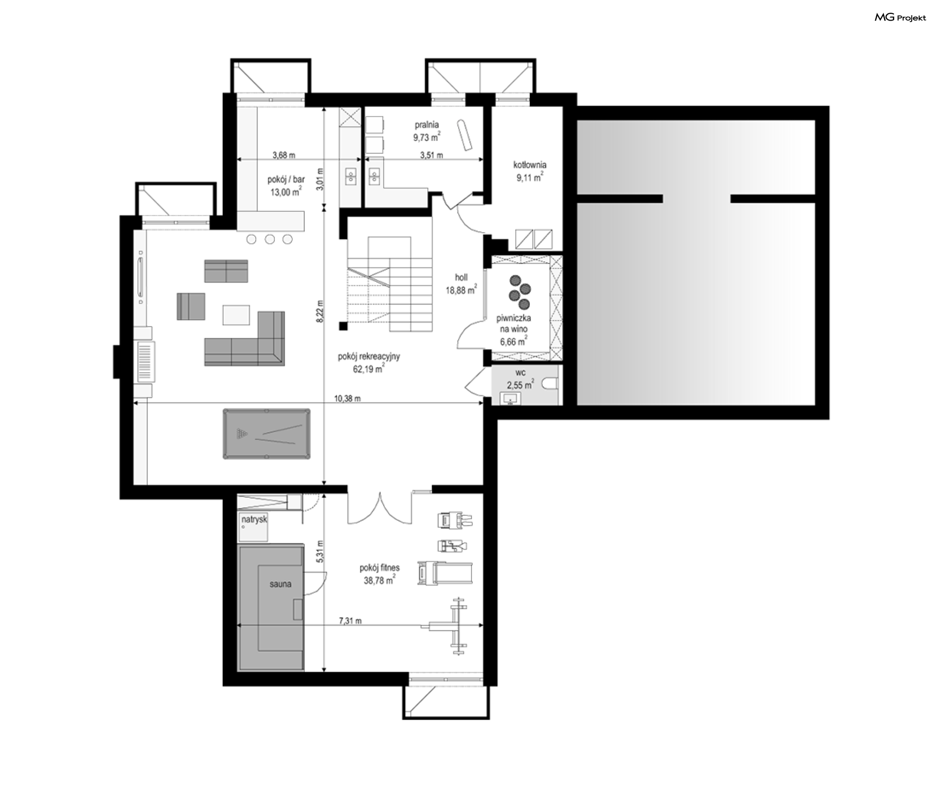 Dom z widokiem wariant C