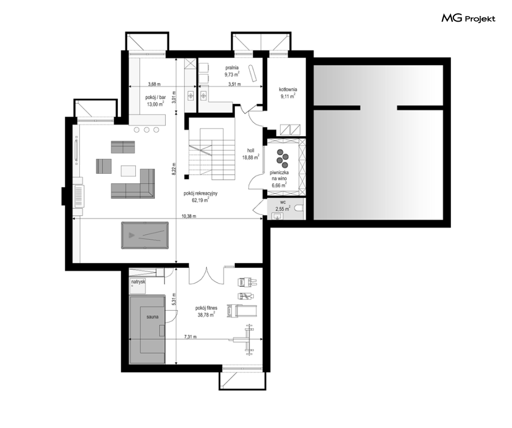 Dom z widokiem wariant C