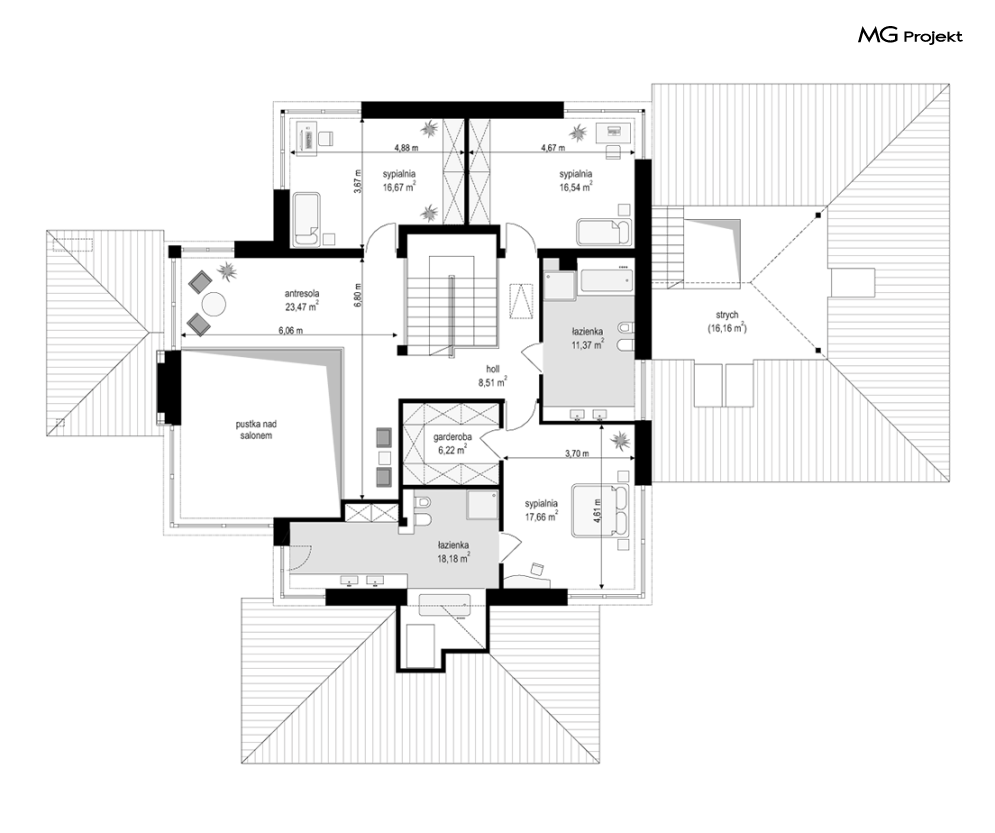 Dom z widokiem wariant C