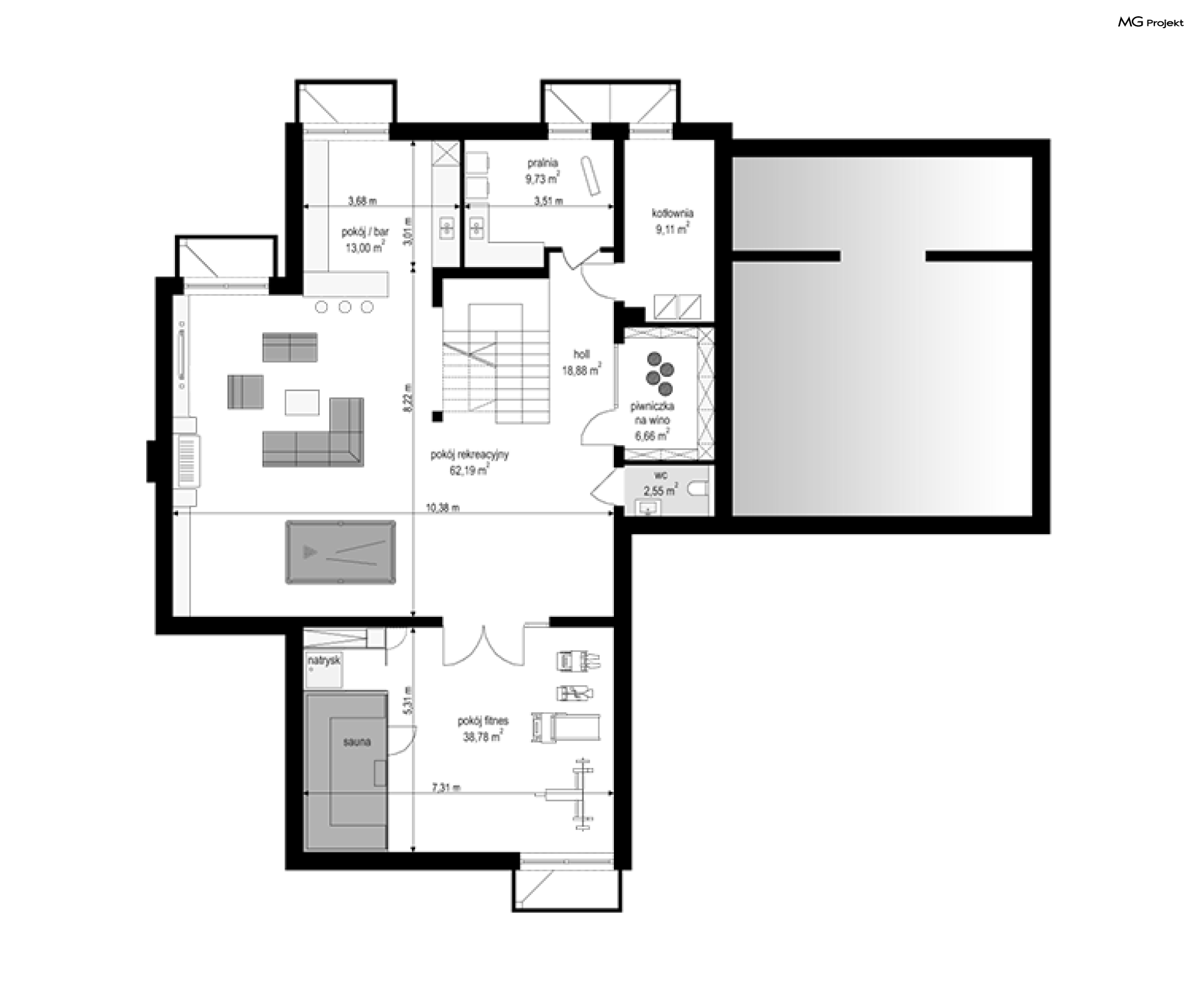 Dom z widokiem wariant D