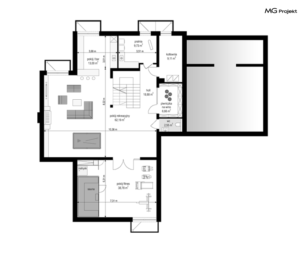 Dom z widokiem wariant D