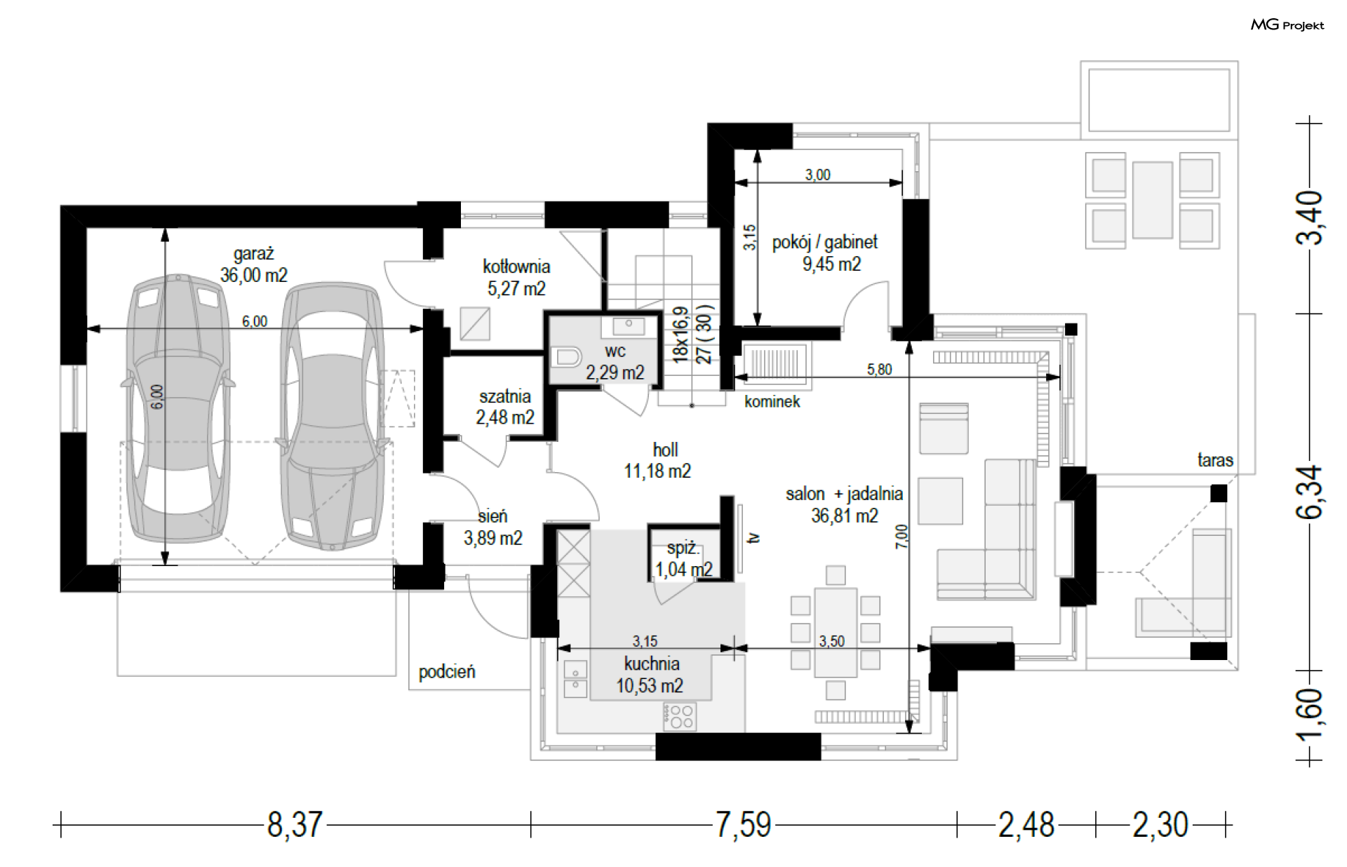 Dom z Widokiem 5 wariant B