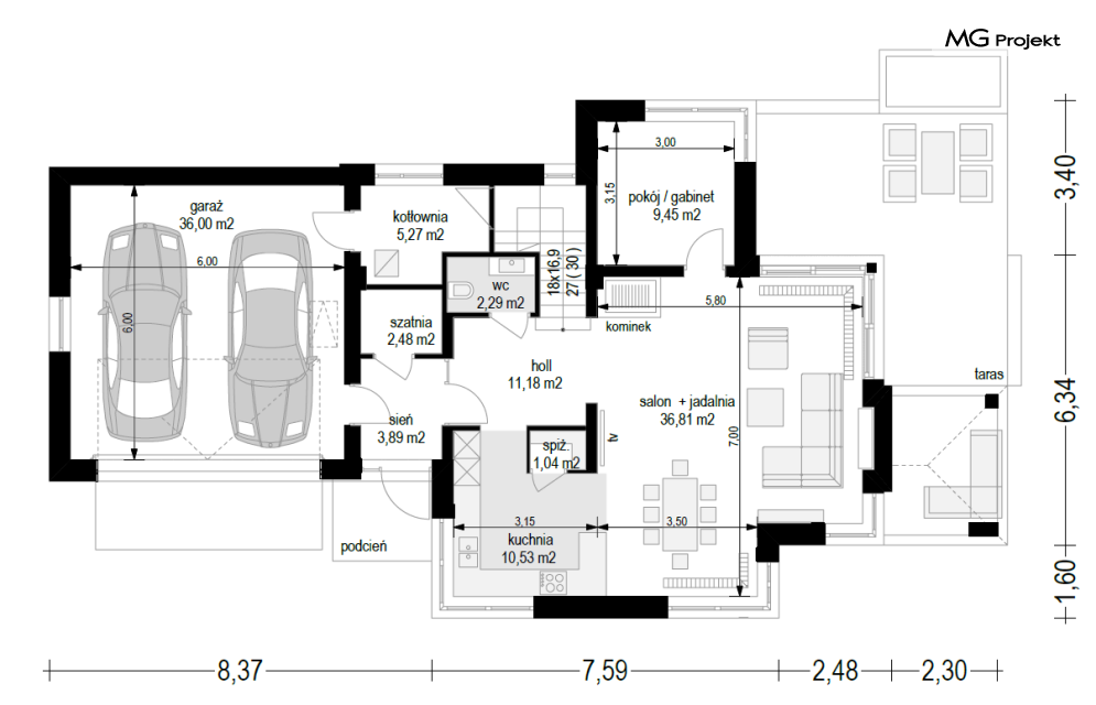 Dom z Widokiem 5 wariant B