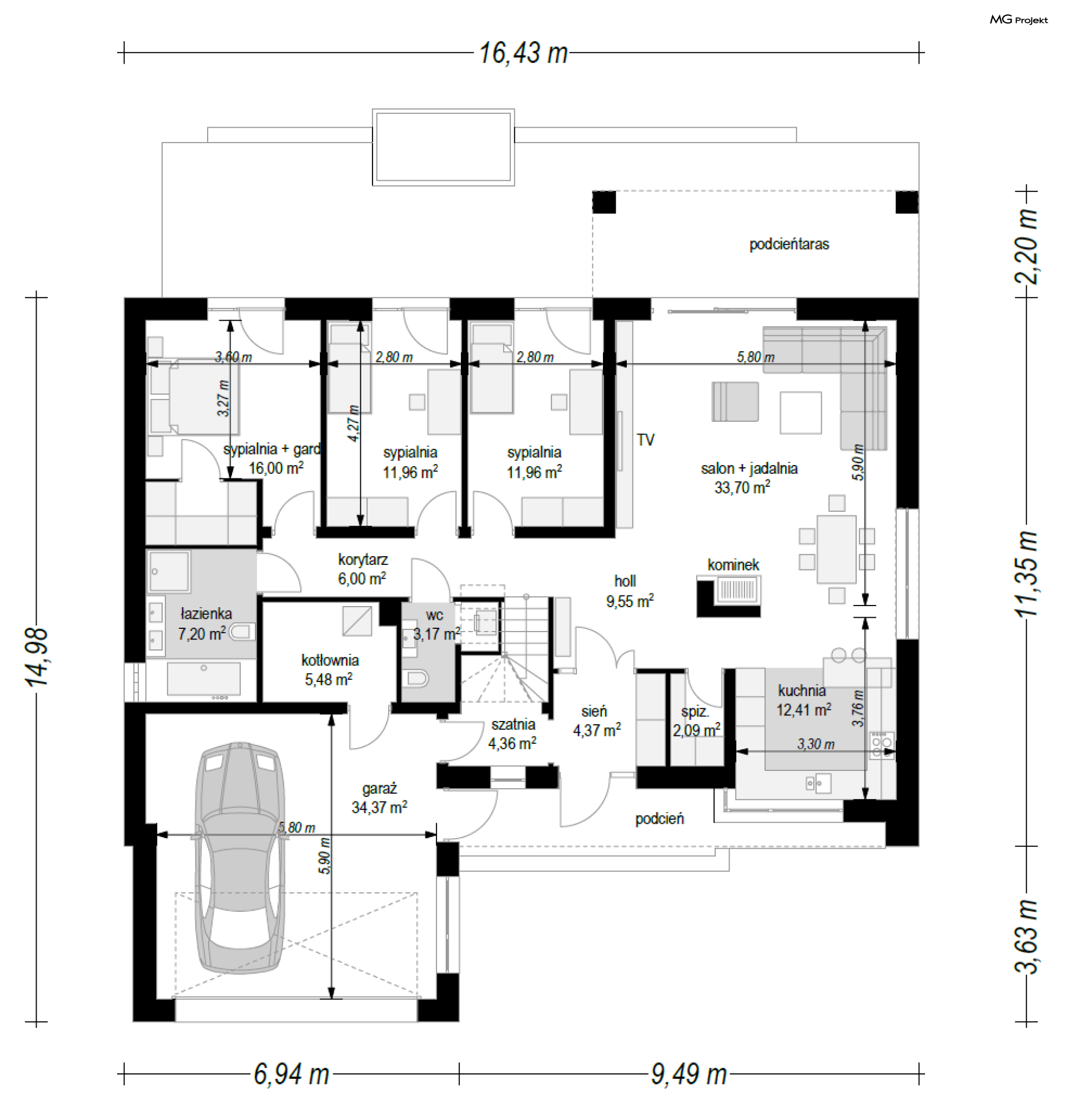 Parterowy 3 wariant B