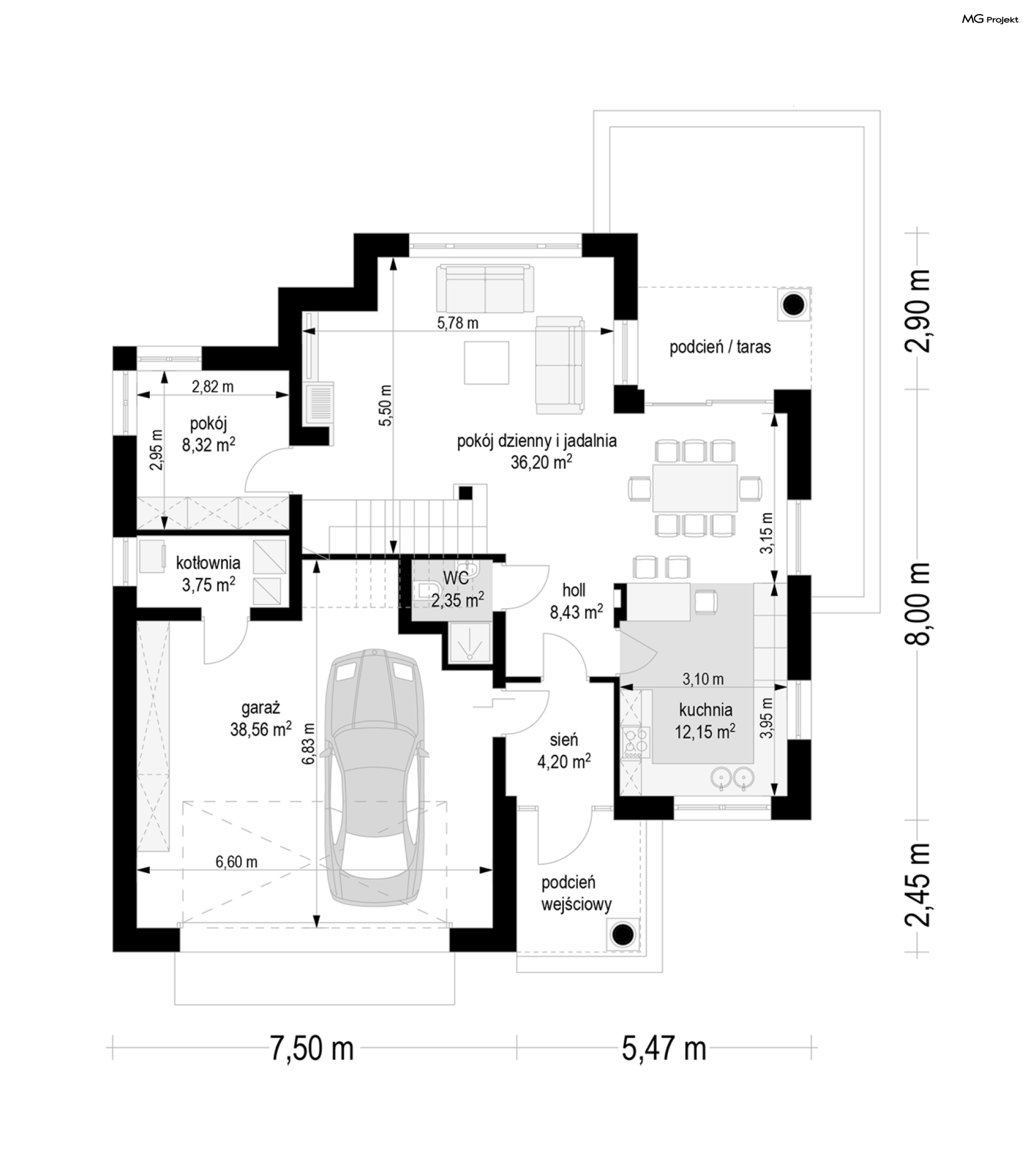 Willa diamentowa wariant B