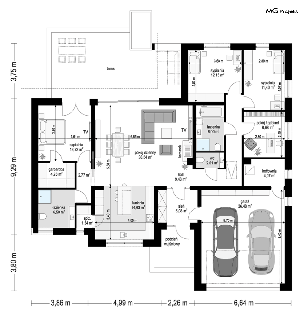 Willa Parterowa 2  wariant C