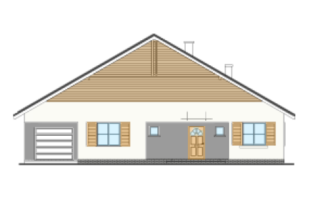 Słoneczny z garażem - wariant D