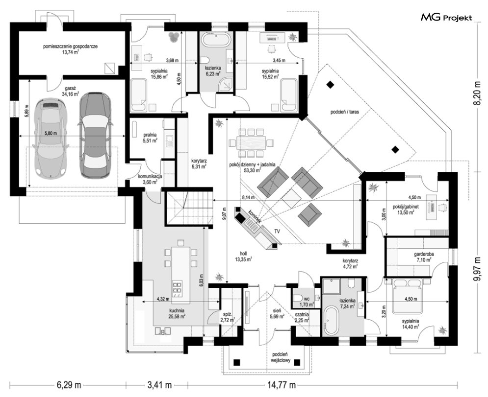 Willa Parkowa 6 modern B